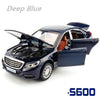 1/32 Maybach S600 Diecast Metal Car Models High Simulation Vehicle Toy With Light Music 6 Doors Can Be Opened Gifts For Children