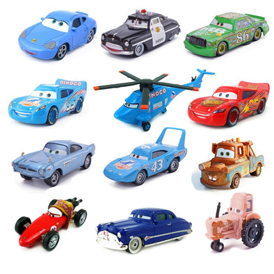 Disney Pixar Cars Toys Lightning McQueen 1:55 Diecast  Jackson Storm Mater Metal Alloy Model Children's Birthday Gift Boy Toys